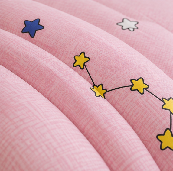 Aarniva Breathable Polyester Comforter Set | King/Queen | 250 GSM | Ultra-Soft & Cozy | Celestial Pink | 5-Piece Set