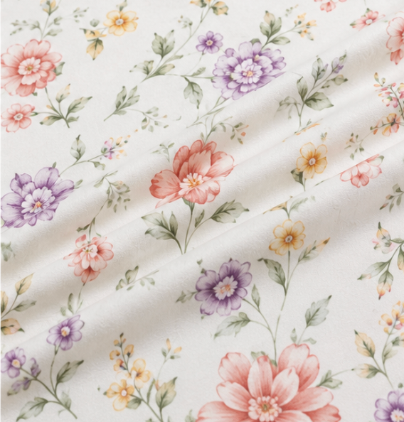 Aarniva Polyester Bedsheet Set | King/Queen | Soft & Breathable | Flower Patterns | 4-Piece Set
