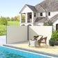 Outsunny Double Retractable Side Awning, 236" x 63" Outdoor Privacy Wall, Patio Screen for Garden, Balcony, Backyard, Grey