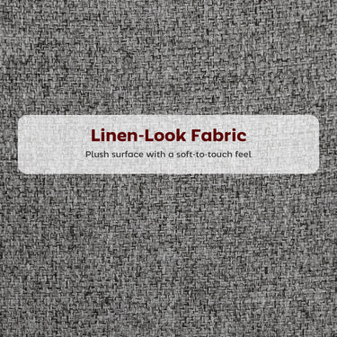 HOMCOM Set of 2 Counter Height Barstools, Upholstered Linen Bar Stools with Backrest, Footrest and Steel Legs, Dark Grey