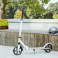 Qaba Kick Scooter for Kids Ages 6-12 with Adjustable Height, Rear-Fender Brake, 200mm Big Wheel, Foldable Design, Green