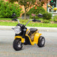 Aosom Kids Electric Motorcycle 6V Battery Powered Ride-On Dirt Bike 3-Wheels Motorbike Yellow
