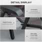 Outsunny 2PCs Outdoor Wicker Folding Chairs with Adjustable Backrest, Grey