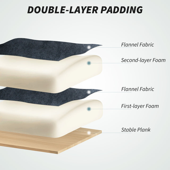 HOMCOM Ergonomic Desk Chair Computer Office Chair with Footrest, Adjustable Backrest, Lumbar Support and Headrest, Black