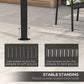 Outsunny 10' x 13' Outdoor Pergola with UV30+ Protection Canopy and Steel Frame for Porch, Patio, Deck, Backyard, Dark Grey