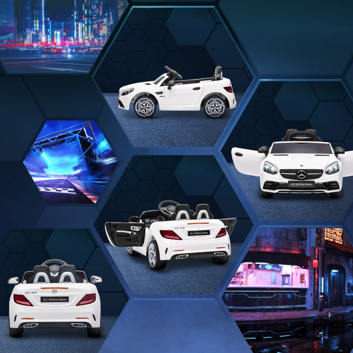 Aosom 12V Ride On Car with Parent Remote Control Two Motors Music Lights Suspension Wheels for 3-6 Years Black