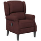 HOMCOM Massage Recliner Chair for Living Room, Push Back Recliner Sofa, Suede Wingback Reclining Chair with Extendable Footrest, Wood Legs, Remote Control, Side Pockets, Black