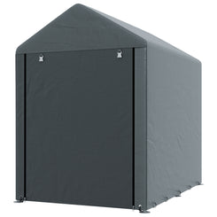 Outsunny 4 x 6ft Outdoor Storage Shed Tent, Portable Shed with Roll-up Door for Motorcycle, Bike, Garden Tools
