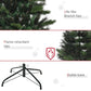 HOMCOM 6FT Artificial Pop-Up Christmas Tree Xmas Tree Holiday Home Decoration with Automatic Open, Green