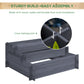 Outsunny 3-Tier Wood Raised Garden Bed, Elevated Planting Box, Outdoor Vegetable Flower Container, Herb Garden Indoor Kit, Natural