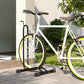 Soozier Vertical & Horizontal Bike Rack Bicycle Storage Stand with Adjustable Hooks, Fits 6"-28" and 700c Bikes