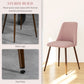 HOMCOM Upholstered Dining Chairs Set of 4, Velvet Accent Chair with Back and Wood-grain Steel Leg for Kitchen, Grey
