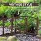 Outsunny Garden Bridge 3.3FT, Decorative Classic Backyard Pond Bridge with Safety Railings Brown