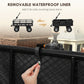 Outsunny 342L Utility Wagon Cart with Removable Mesh Sides to Convert into Flatbed for Beach Lawn Yard
