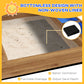 Outsunny Outdoor Wooden Sandbox with Cover for 3-7 Years Old, Backyard, Brown