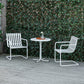 Outsunny 3 Pieces Patio Bistro Set, Metal Frame Garden Coffee Table Set with 2 Chairs & Round Table for Outdoor Yard Porch Poolside Balcony, White
