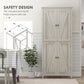HOMCOM 72" Freestanding Storage Cabinet, Kitchen Pantry Cabinet with Doors and Shelves for Dining Room, White