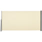 Outsunny 118" x 63" Retractable Side Awning Patio Outdoor Folding Privacy Screen with Resistance to UV Rays & Wind, Grey