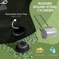 Outsunny Heavy Duty Lawn Roller, 20" Push/Tow Behind Sod Roller, Grass Flattener Filled with 11gal Water/136lbs Sand, Black