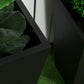 Outsunny Set of 2 Tall Planters with Drainage Holes, 22" / 18" Outdoor Flower Pots for Patio, Yard, Garden, Grey