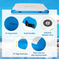 Outsunny 8' x 6' Water Floating Dock, Rafting Inflatable Island with Air Pump and Backpack for Pool, Beach, Ocean, Blue & Green