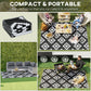 Outsunny Reversible Outdoor RV Rug, Patio Floor Mat, 6' x 9' Plastic Straw Rug for Backyard, Deck, Beach, Camping, Black & White