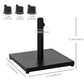 Outsunny 29 lbs Market Umbrella Base Holder 16" Heavy Duty Square Parasol Stand for Patio, Outdoor, Backyard, Black