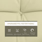 Outsunny 4-Piece Back and Seat Cushion Pillows Replacement and Pillows, Patio Chair Cushions Set with Ties, Tan