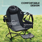 Outsunny Hammock Camping Chair Set of 2, Adjustable Back Folding Swinging Hammock Chair with Cup Holder and Padded Seat