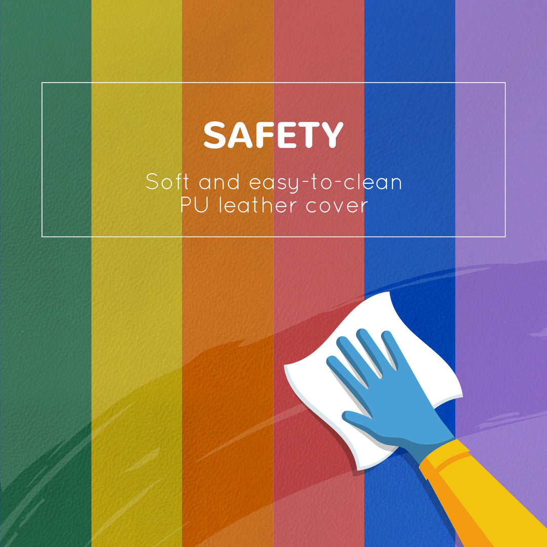 Qaba 7 Piece Soft Play Foam Climbing Blocks for Toddlers 1-3 Years