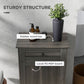 HOMCOM Kitchen Tilt Out Trash Bin Cabinet, Free Standing Recycling Cabinet, Trash Can Holder with Drawer, White