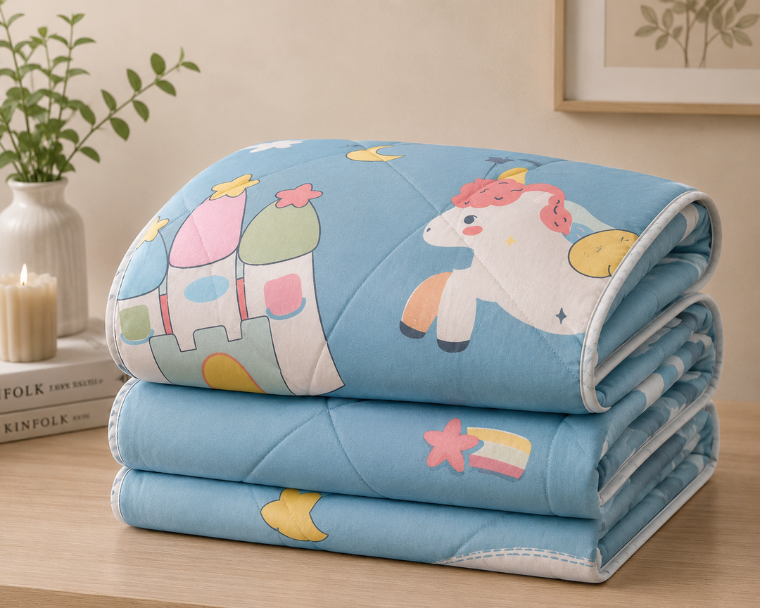 Aarniva Breathable Polyester Comforter Set | King/Queen | 250 GSM | Ultra-Soft & Cozy | Design Patterns | Includes 2 Pillow Covers