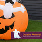 HOMCOM Inflatable Halloween Decoration Haunted Tree with Owl/Ghost/Pumpkins, Blow-Up Outdoor LED Display for Lawn, Garden, Party
