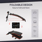 Soozier Foldable Sit Up Bench Core Workout for Home Gym Black