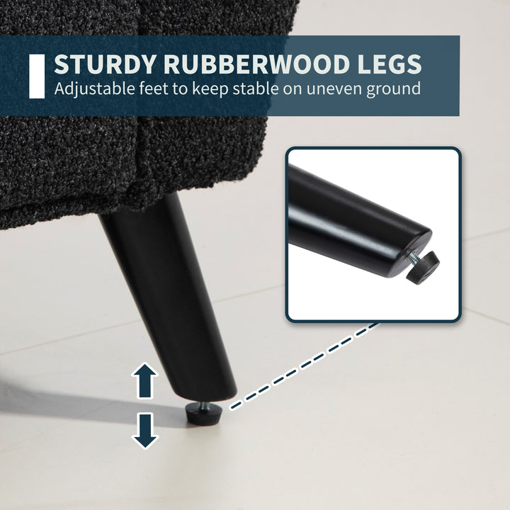 HOMCOM Upholstered Storage Bench with Arms, Modern Ottoman Bench for Bedroom, Entryway, and Living Room, Cream White