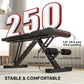 Soozier Adjustable Weight Bench, Foldable Workout Bench with Multi-Angle Seat and Back, Flat or Incline Bench for Home Gym