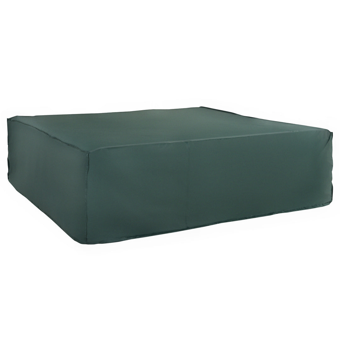 Outsunny Large Patio Garden Furniture Set Cover 600D Oxford Square Waterproof, 90.6" L x 90.6" W x 27.6" H, Green