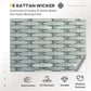 Outsunny 6 PCS Outdoor Rattan Wicker Sofa Set Patio All Weather Furniture w/ Tea Table & Cushion for Backyard Garden Grey