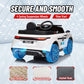 Qaba 12V Kids Electric Police Car w/ Remote Control, Spring Suspension, Transport Wheel, Siren, Music, Light, Horn, Black