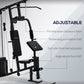 Soozier Multi-Exercise Home Gym Station with 99lbs Weight Stack, for Full Body Workout