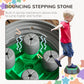 Outsunny 11PCs Larger Size Balance Stepping Stones for Kids with Non-slip Bottom, Stackable Obstacle Course Outdoor Indoor, Play River Rocks with Starfish Style
