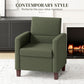 HOMCOM Fabric Accent Chair, Modern Armchair with Seat Cushion and Non-Slip Pads for Living Room, Bedroom, Light Brown