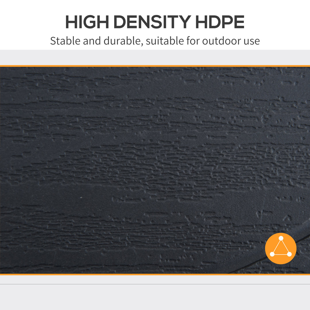 Outsunny 19.7" Round Patio Umbrella Table Tray for Swimming Pool, Beach, Patio, Deck, Garden, Easy to Install, Black