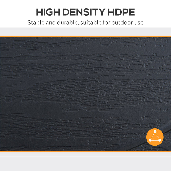 Outsunny 19.7" Round Patio Umbrella Table Tray for Swimming Pool, Beach, Patio, Deck, Garden, Easy to Install, Black