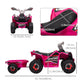 Aosom 6V Kids ATV Quad, Battery Powered Electric Vehicle for Kids with Back Trailer, Wear-resistant Wheels, for Boys and Girls - Blue