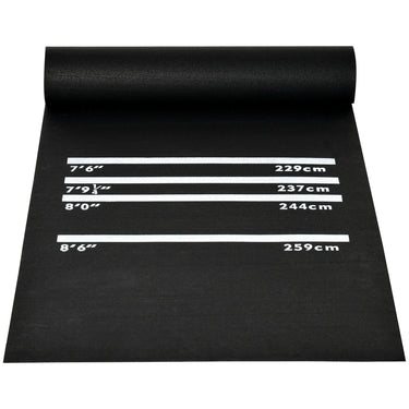 Soozier 9.8 x 2 ft Professional Rubber Dart Mat with 4 Throwing Distances for Pub Club Home, Black