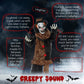 Outsunny 5.6' Life Size Clown Outdoor Halloween Decoration Animatronic, Animated Prop w/ Light Up Eyes