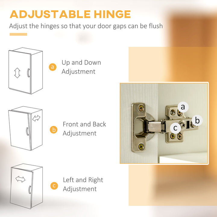 HOMCOM Modern Kitchen Buffet with Hutch Wooden Storage Cupboard with Microwave Counter 2 Cabinet and Drawer for Dining Room Living Room Black