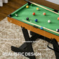 Soozier 38" Mini Pool Table Set Tabletop Billiards Game with Easy Folding for Storage, with Balls, Cues, Chalk, Brush