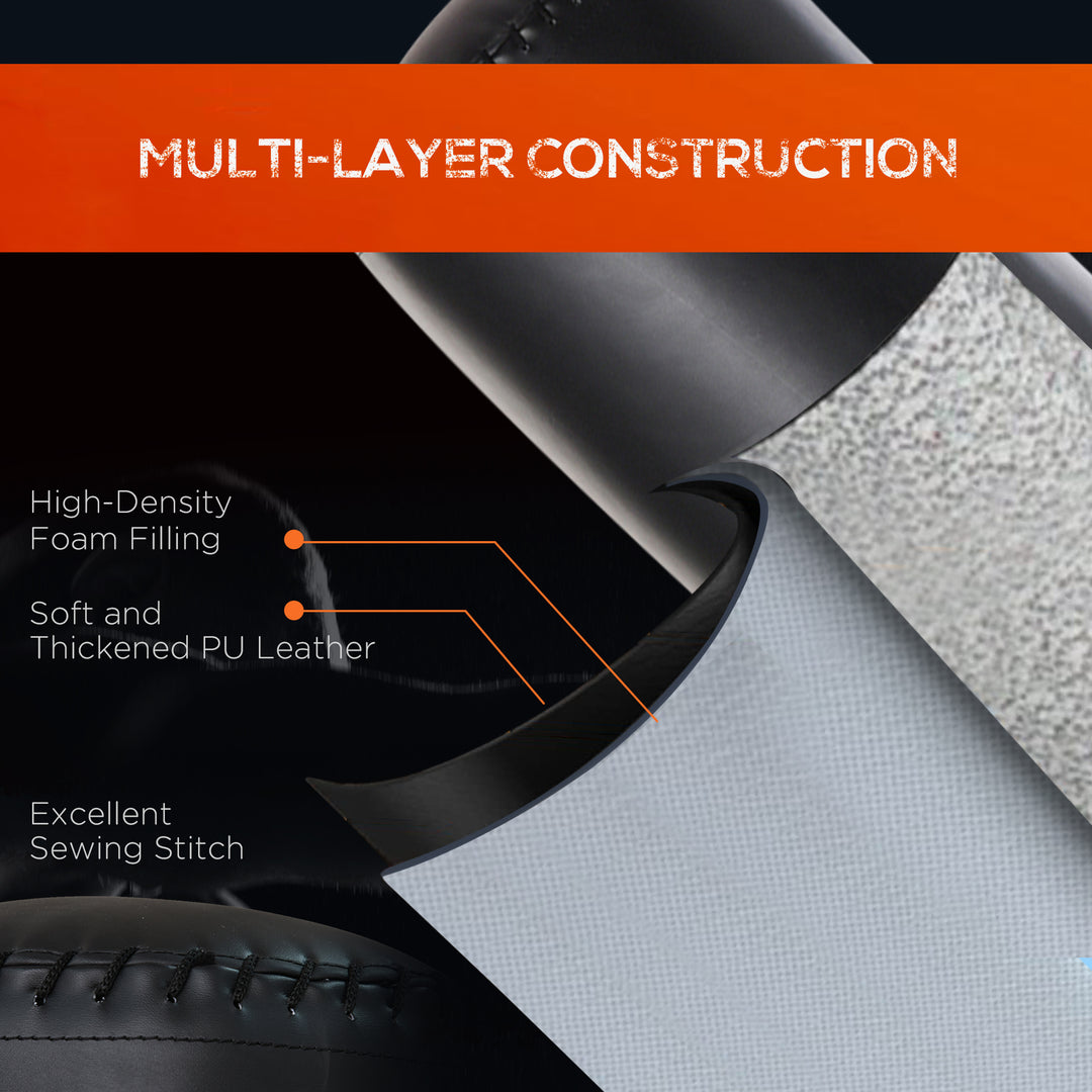 Soozier Freestanding Boxing Punch Bag Stand, Height Adjustable, with Fillable Base, Absorption Springs, Suction Cups